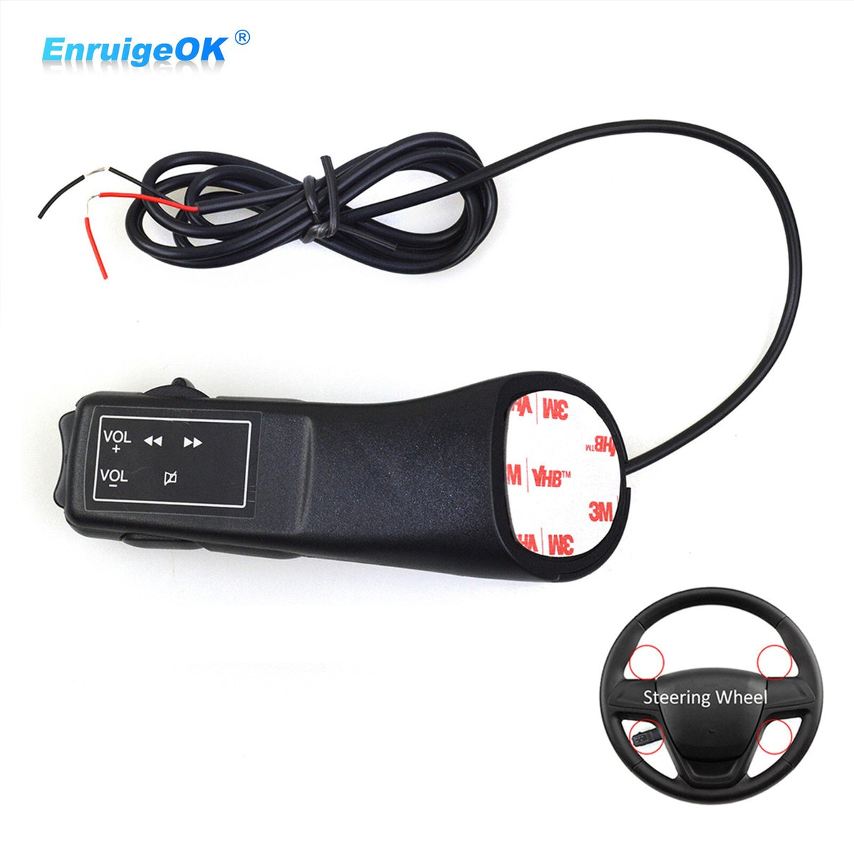 Car Steering Wheel Button Remote Controller For Stereo Radio GPS DVD Universal0