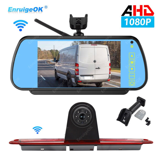 Wireless Brake Light Backup Camera & 7'' Monitor for Mercedes Benz Sprinter Van0