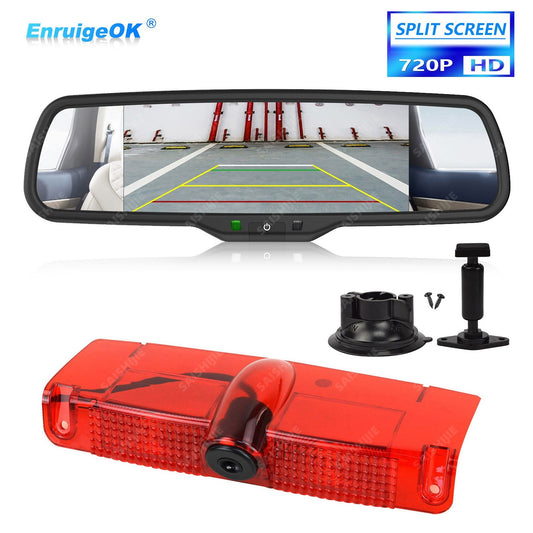 Brake Light Backup Camera For Chevy Express GMC Savana Van 03-19 & Split Monitor0