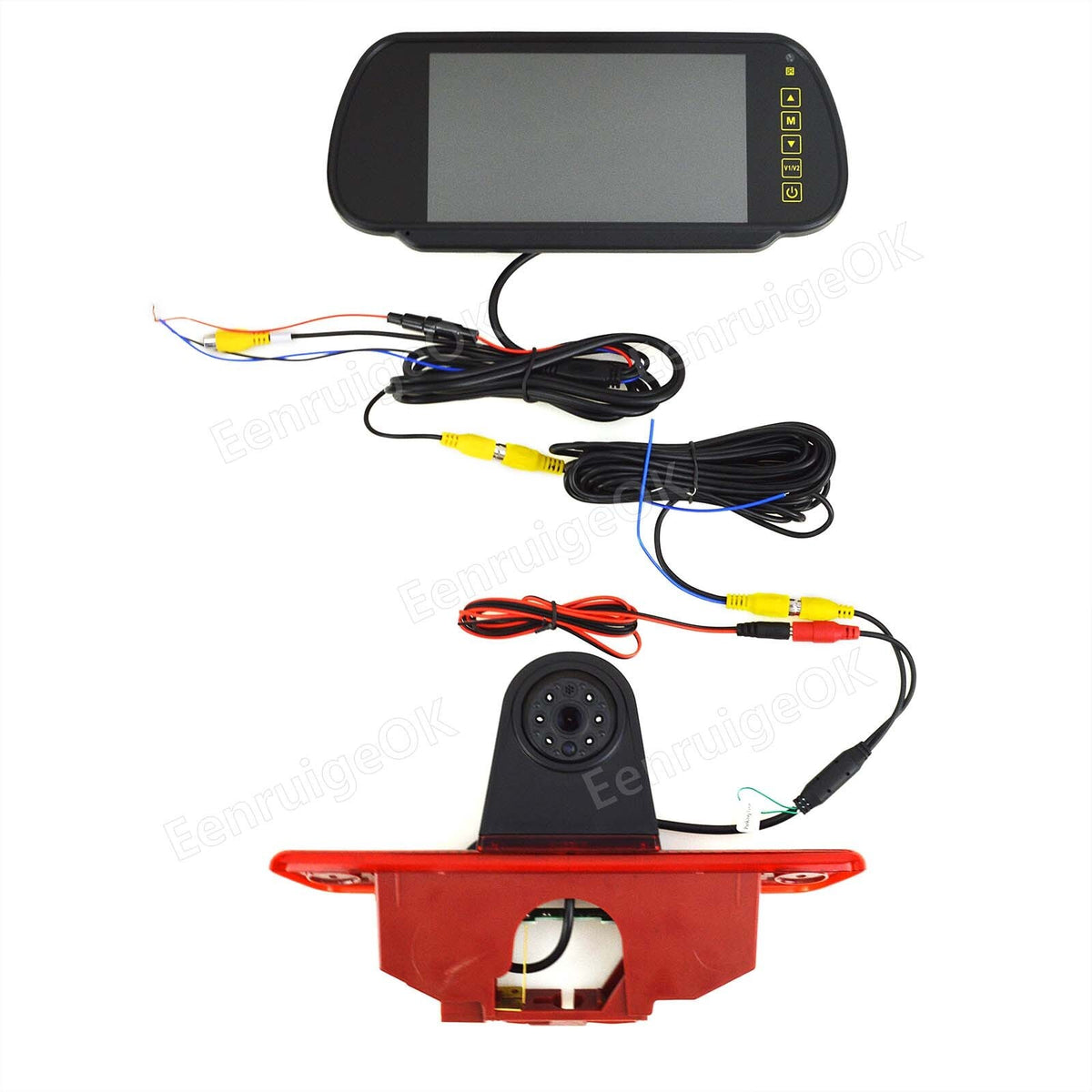 Brake Light Reverse Camera For Peugeot Expert Citroen Dispatch & 7" Monitor Kit9