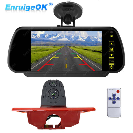 7" Monitor & Dual Rear Brake Light Camera for Citroen Dispatch / Peugeot Expert0