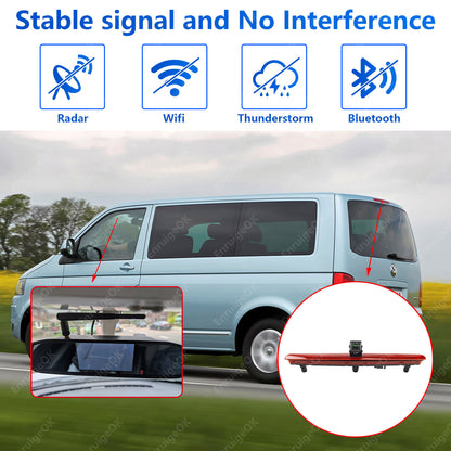 For VW Transporter T5 T5.1 Wireless Reverse Camera Kit Tailgate Single Door Only3