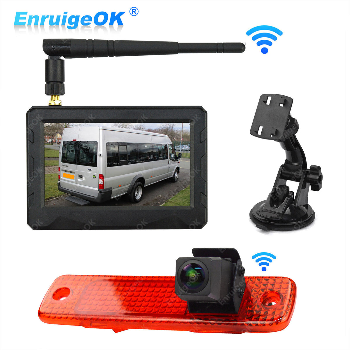 Wireless Rear Brake Light Reversing Camera Kit for Ford Transit [MK7](2006-2013)0