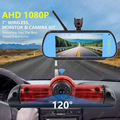 Wireless 7" Monitor & Brake Light Reversing Camera For Fiat Ducato Citroen Relay2
