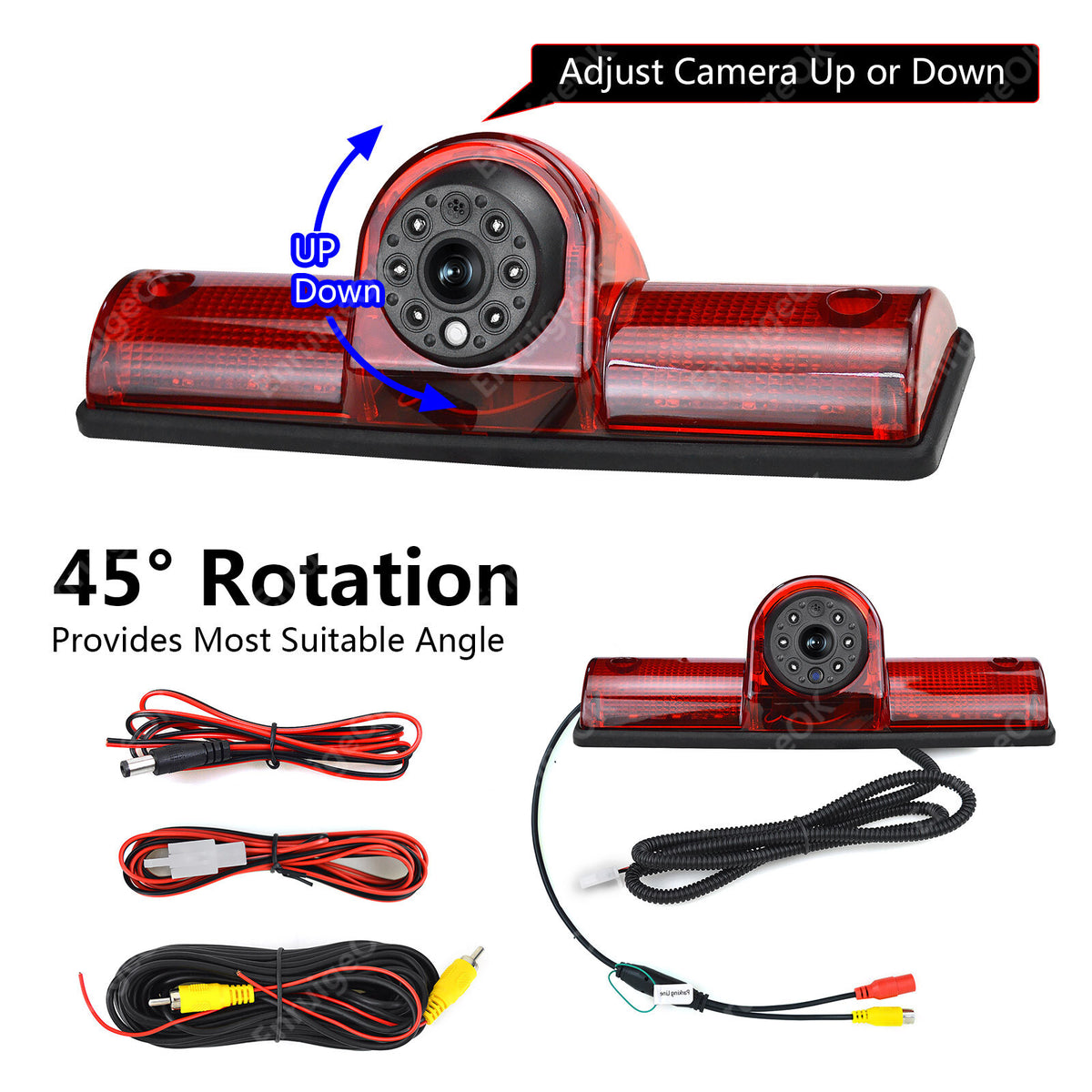 Universal High Level Brake Light Reversing Camera Kit for Vans Motorhomes14