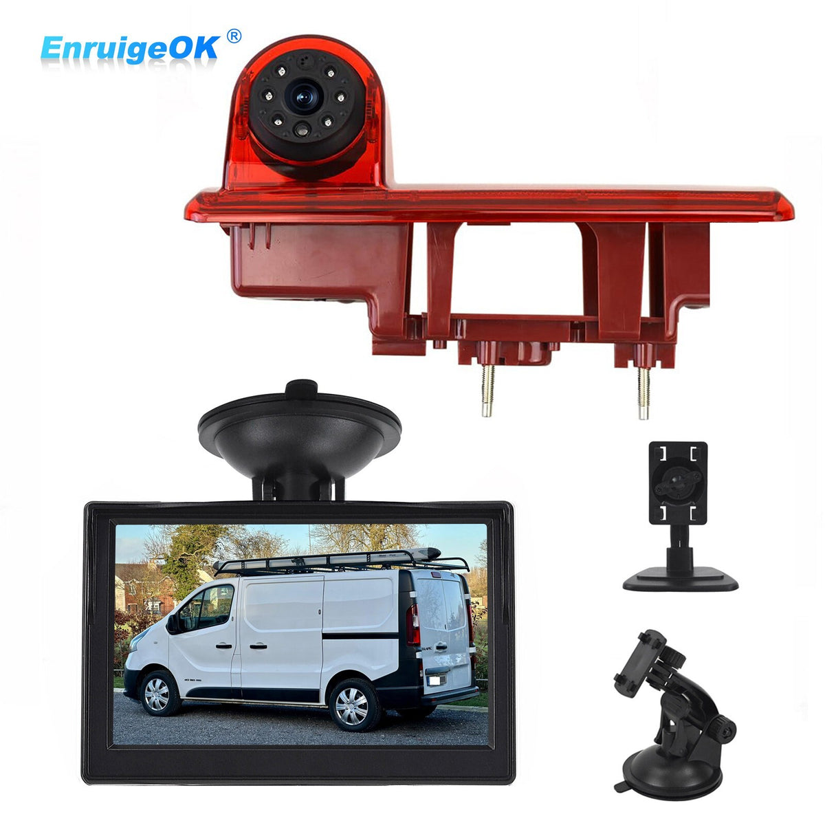 5'' Monitor Brake Light Rear View Camera for Renault Traffic Vauxhall Vivaro0