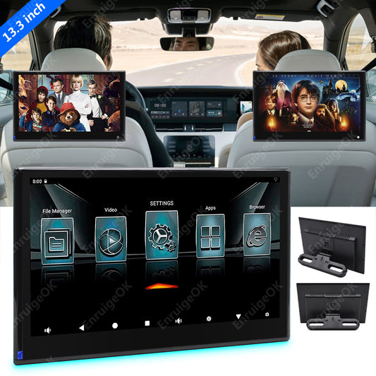 13.3" Android Headrest Monitor WIFI Car Player Bluetooth Rear Seat Entertainment0