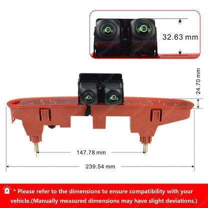 Dual Reversing Camera For Citroen Berlingo Peugeot Partner Mk2 Mk3 6.86" Monitor2