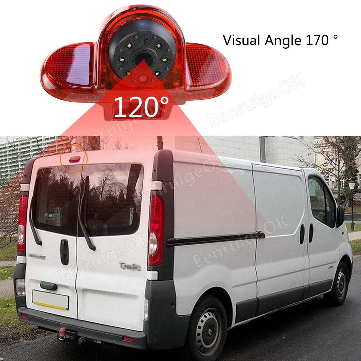 7" Monitor Rear Brake Light Reversing Camera For Renault Trafic Nissan Primastar4