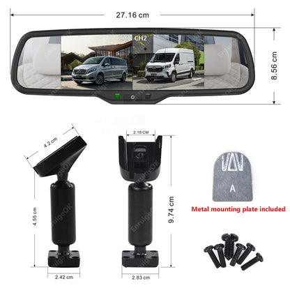Dual Lens Rear Brake Light Reversing Camera Kit for Opel Vivaro Renault Trafic16