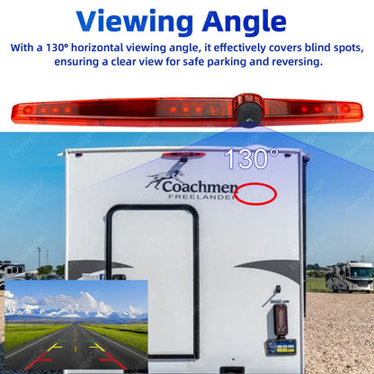 EnruigeOK Surface Mounted 3rd Brake Light Backup Camera Universal for Vans RVs5