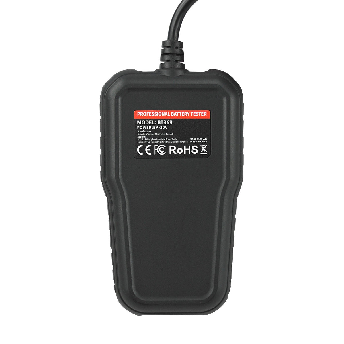Car Battery Tester 12V/24V Load Tester Charging System Analyzer CCA SOH SOC10