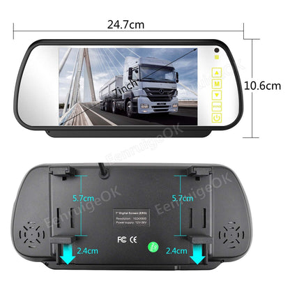 7'' Monitor Brake Light Rear View Backup Camera For Ford Transit Van AHD 1080P14