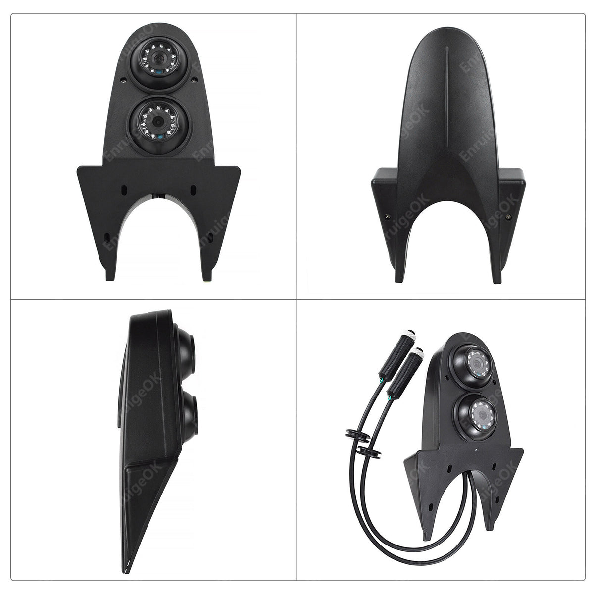 Dual Rear View Reverse Camera Kit for Mercedes Benz Sprinter Van Roof Mount5