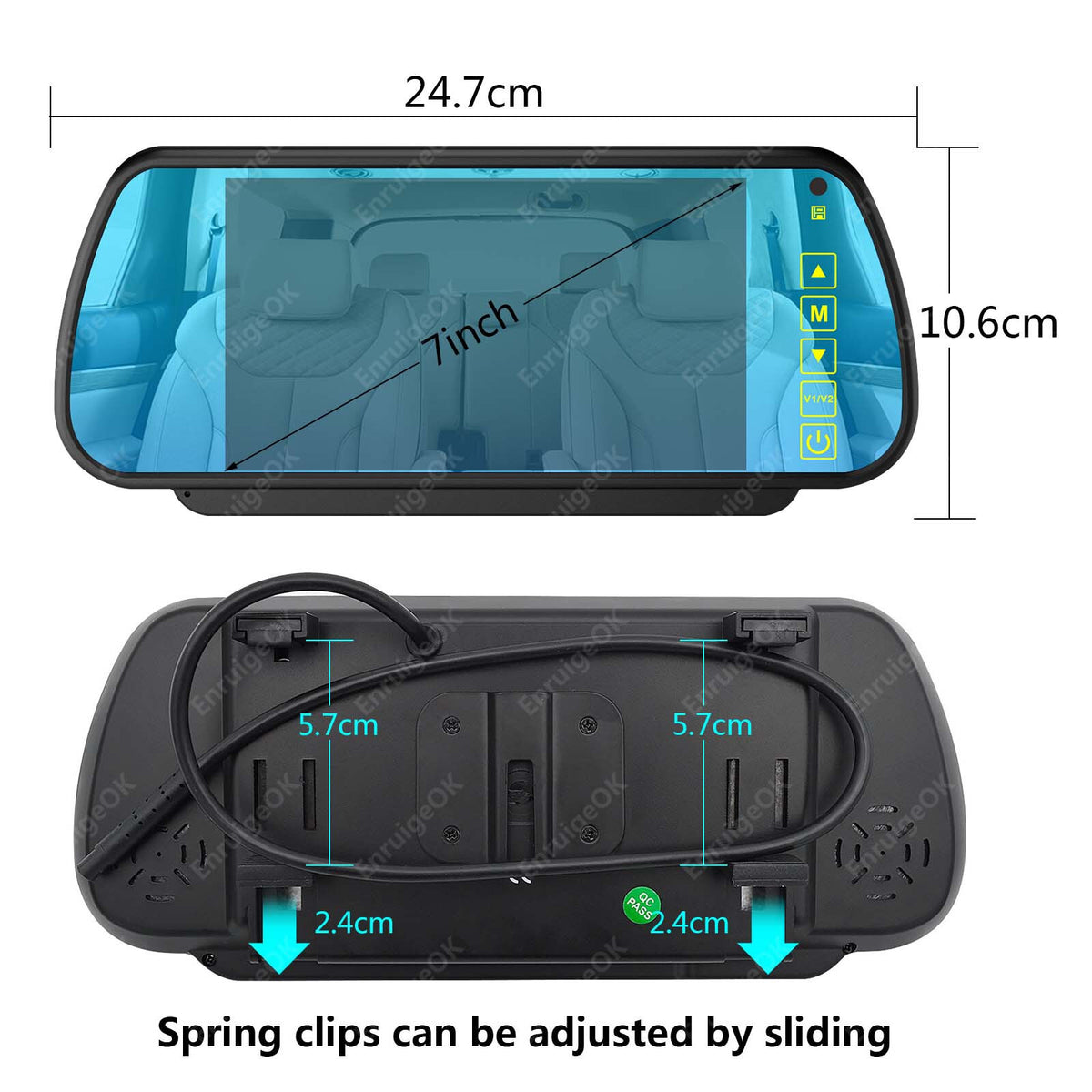 7'' Monitor & Rear Brake Light Reversing Camera for Citroen Relay Fiat Ducato15