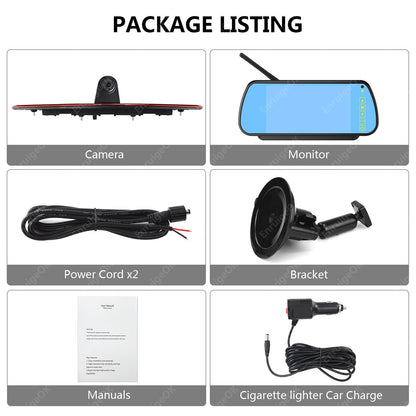Wireless Rear Brake Light Camera Kit for Maxus V90 Deliver 9 Vans 2019 onwards22