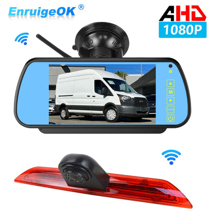 Ford Transit 350 MK8 Wireless Rear Brake Light Reversing Camera & 7" Monitor kit0