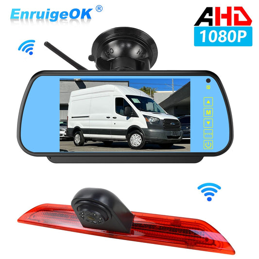 Ford Transit 350 MK8 Wireless Rear Brake Light Reversing Camera & 7" Monitor kit0
