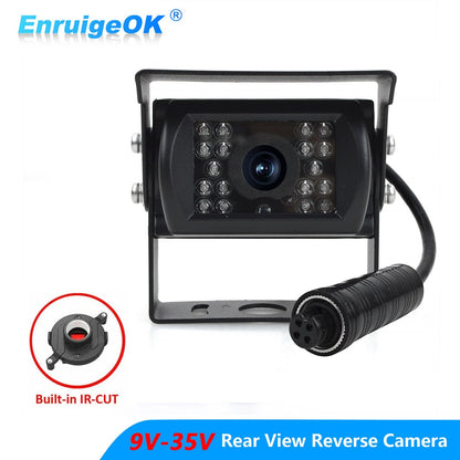 4 PIN Heavy Duty Rear View Reverse Camera 18 IR Waterproof For Truck Caravan Rv0