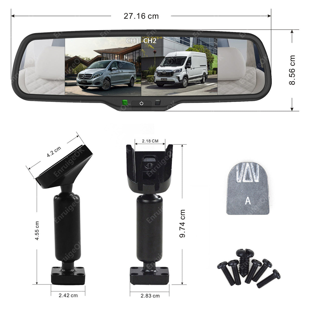 Brake Light Reverse Camera Kit for Ford Transit Custom 2016-Present Barn Doors20
