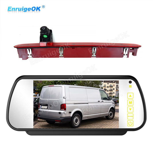 7" Monitor & Brake Light Rear View Camera for VW Transporter T6 (2016-Onwards)0