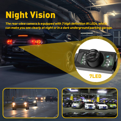 Car Rear View Camera Reverse Backup Camera Night Vision License Plate Waterproof2