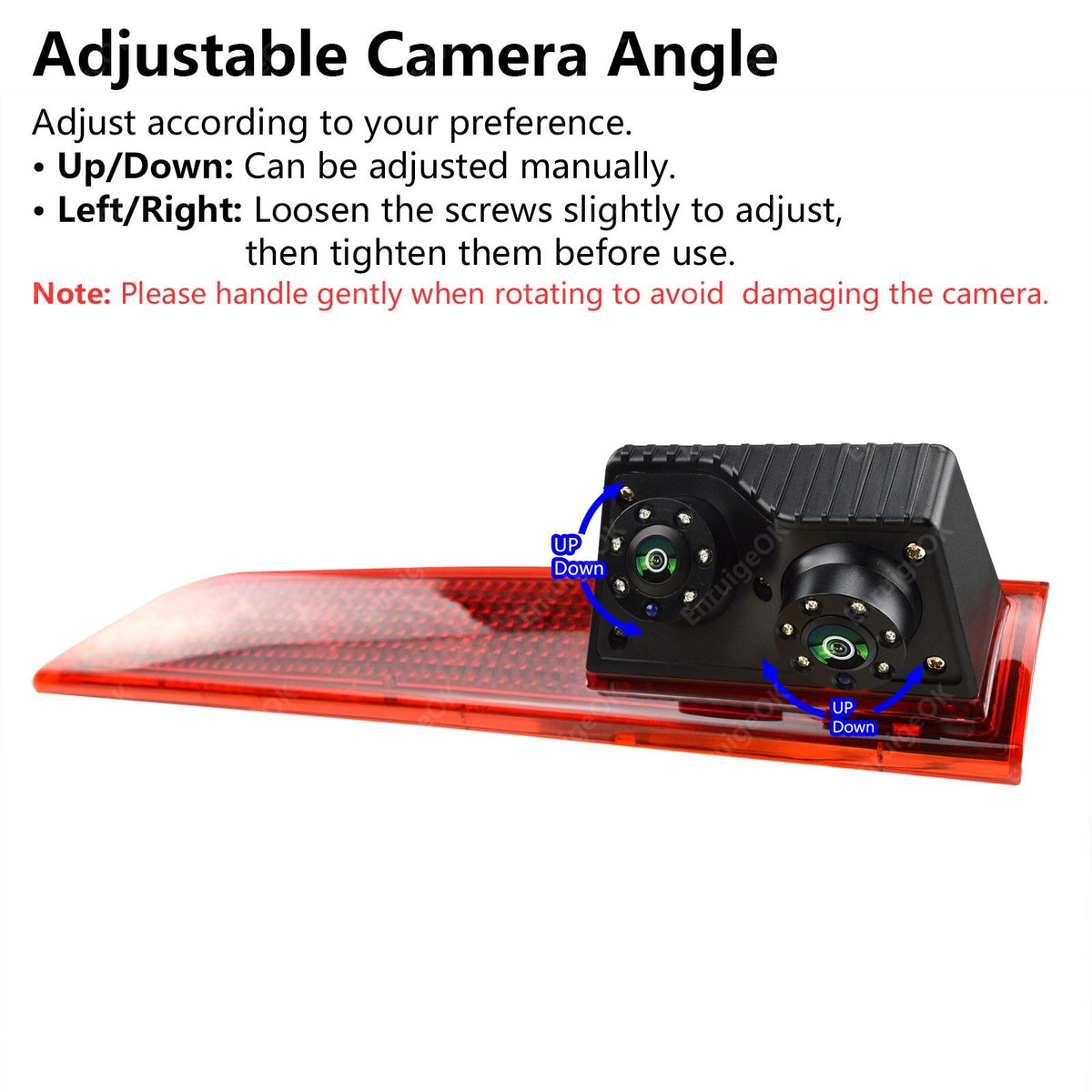 Rear Brake light Reversing Camera for Ford Transit Custom 2012-2015 Barn Doors9