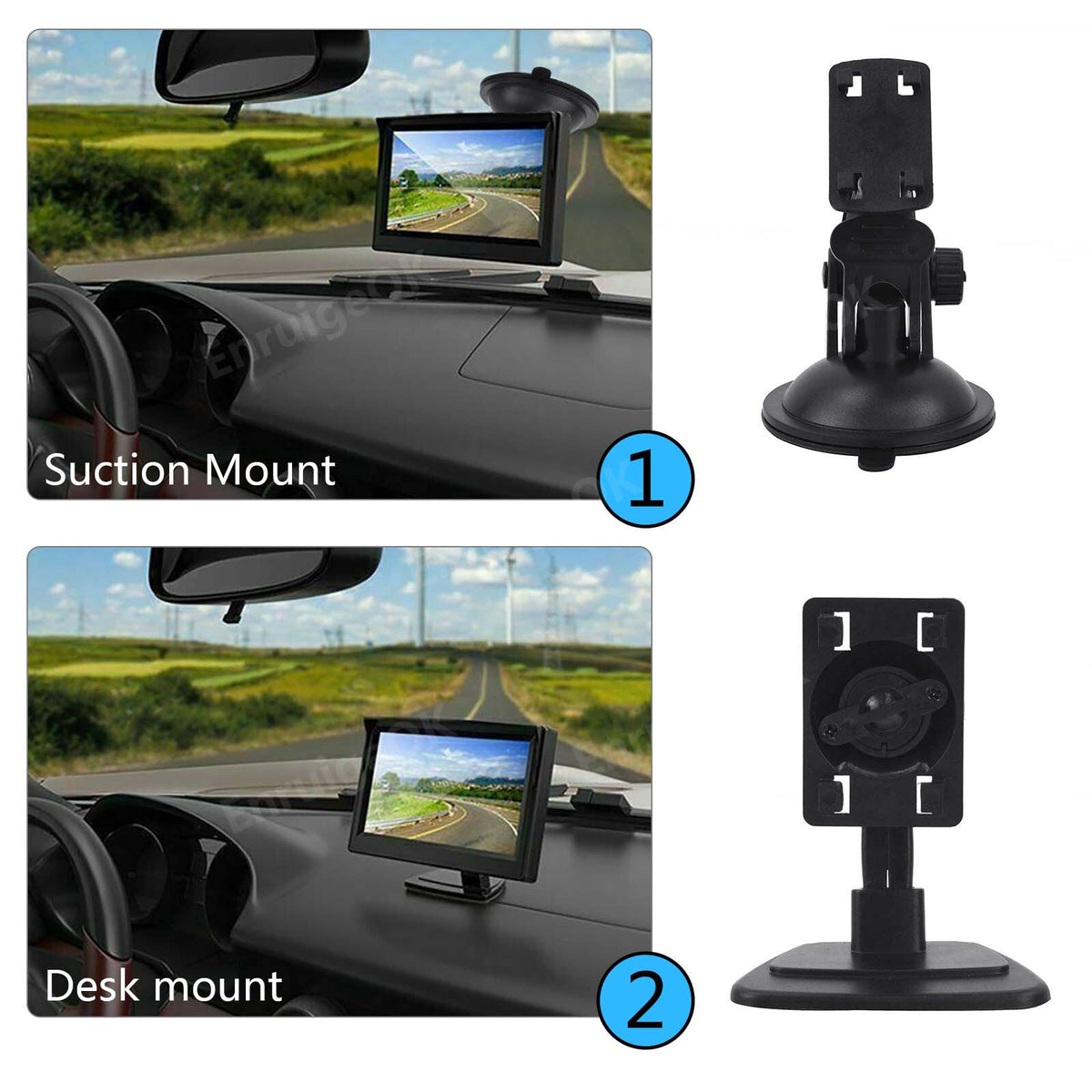 Rear View Parking Van Reverse Camera For Ford Transit Van 2014-2021 + 5" Monitor8