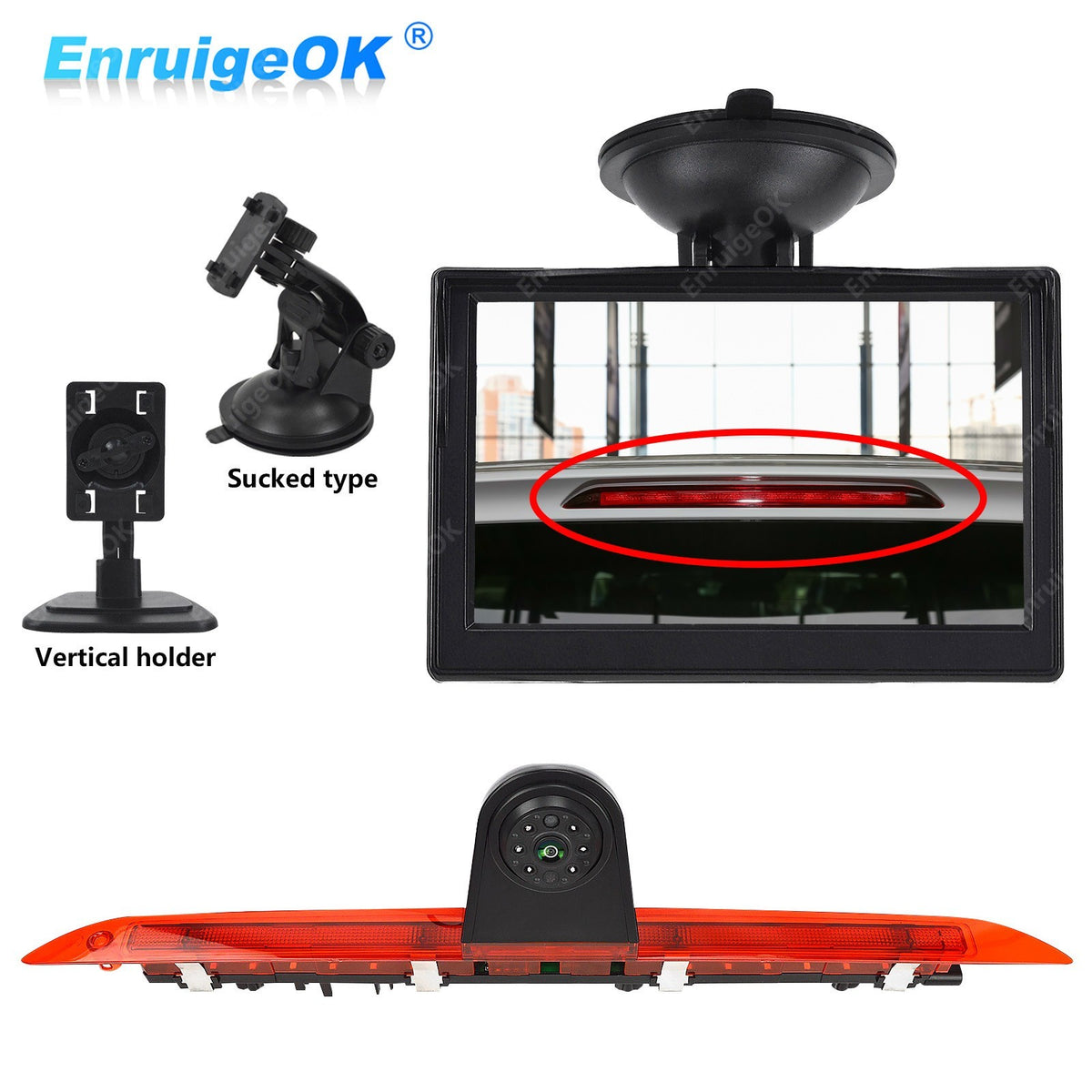 5" Monitor Rear Brake Light Reverse Camera for Mercedes-Benz V-Class V260 V260L0