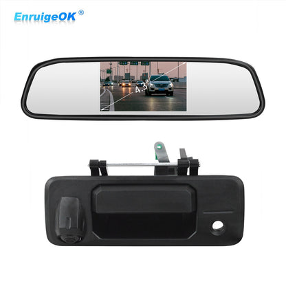 Tailgate Handle Backup Camera for Toyota Tundra 2014-2020 & 4.3'' Mirror Monitor0