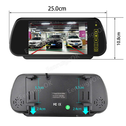 Tailgate Handle Backup Rear View Camera for Ford Ranger Mazda BT50 + 7'' Monitor10