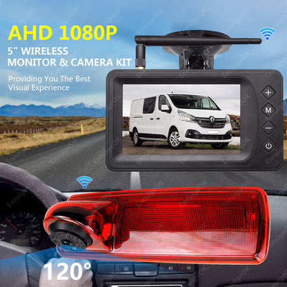 Wireless Rear Brake Light Reversing Camera Kit For Opel Vivaro Renault Trafic5