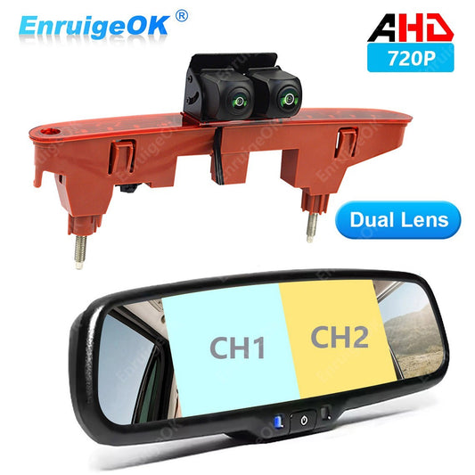 Dual Reversing Camera For Citroen Berlingo Peugeot Partner Mk2 Mk3 6.86" Monitor0
