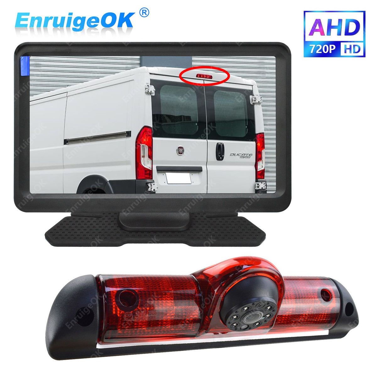 7" Monitor & Rear Brake Light Reversing Camera Kit For Fiat Ducato Citroen Relay0