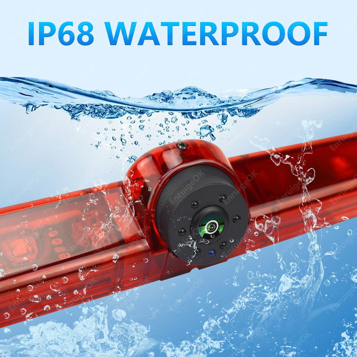 High Roof 3rd Brake Light Backup Camera Kit for Coachmen Class C RVs Motorhome8