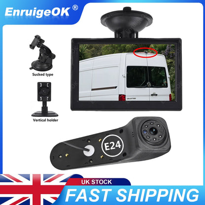 Reverse Camera for VW Crafter MK2 & MAN TGE Rear Brake Light &5" Suction Monitor0