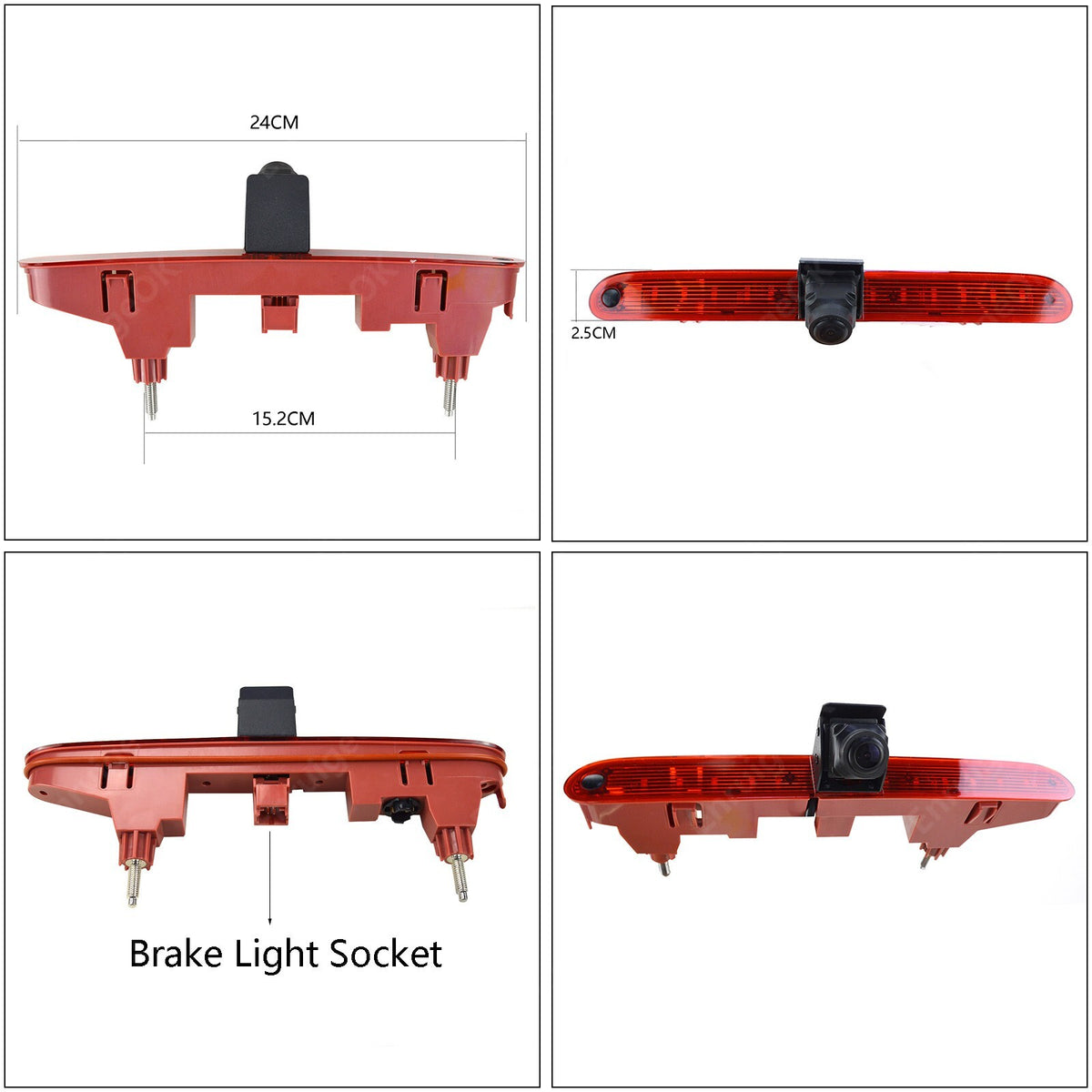 Rear Brake Light Reversing Camera for Citroen Berlingo Peugeot Partner Mk2 Mk33