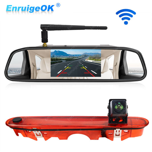 Wireless Rear Brake Light Reversing Camera for Renault Kangoo & 4.3" Monitor Kit0
