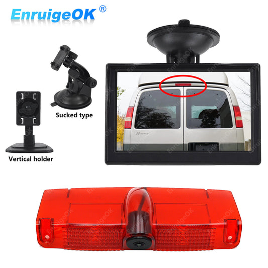 Brake Light Reverse Camera Kit For Chevrolet Express GMC Savana Van 2003-20160