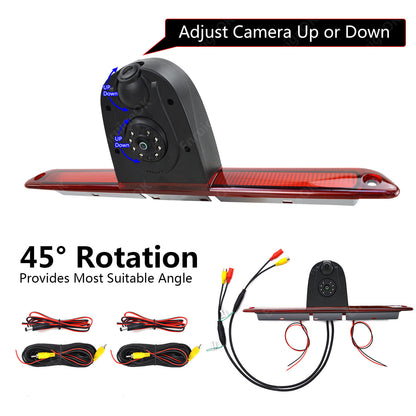 For Mercedes-Benz Sprinter Dual Lens Brake Light Reverse Camera + 7" Monitor Kit15