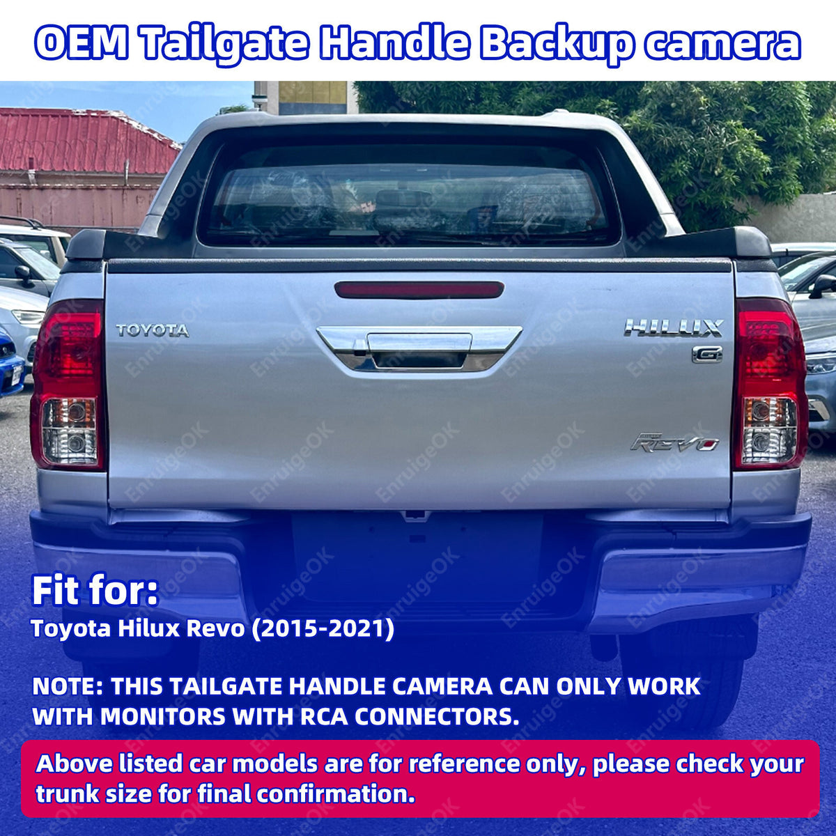 Reversing Camera for Toyota Hilux Revo 2015-2021 Pickup Truck Tailgate Handle2