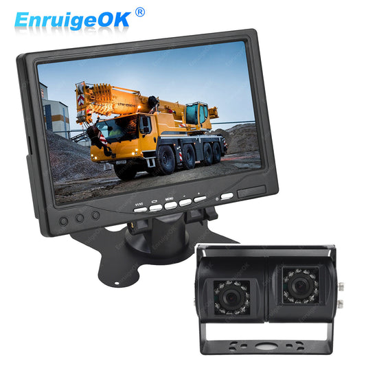Motorhome Van Dual Twin Commercial Reversing Reverse Rear View Parking Camera0