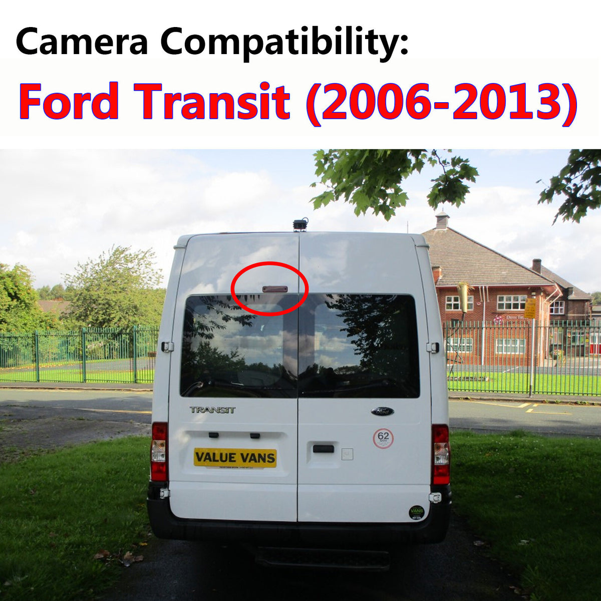 Wireless Rear Brake Light Reversing Camera Kit for Ford Transit [MK7](2006-2013)2