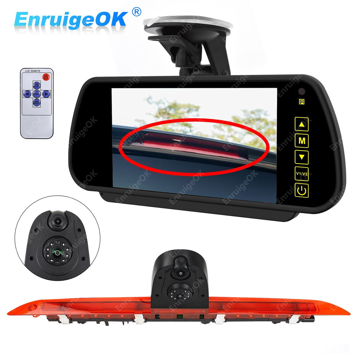 For Mercedes-Benz V-Class V260 Dual Lens Rear Brake Light Reversing Camera Kit