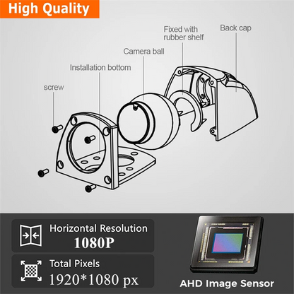 Side View Parking Camera AHD 1080P Night Vision Waterproof for Heavy Duty Truck5
