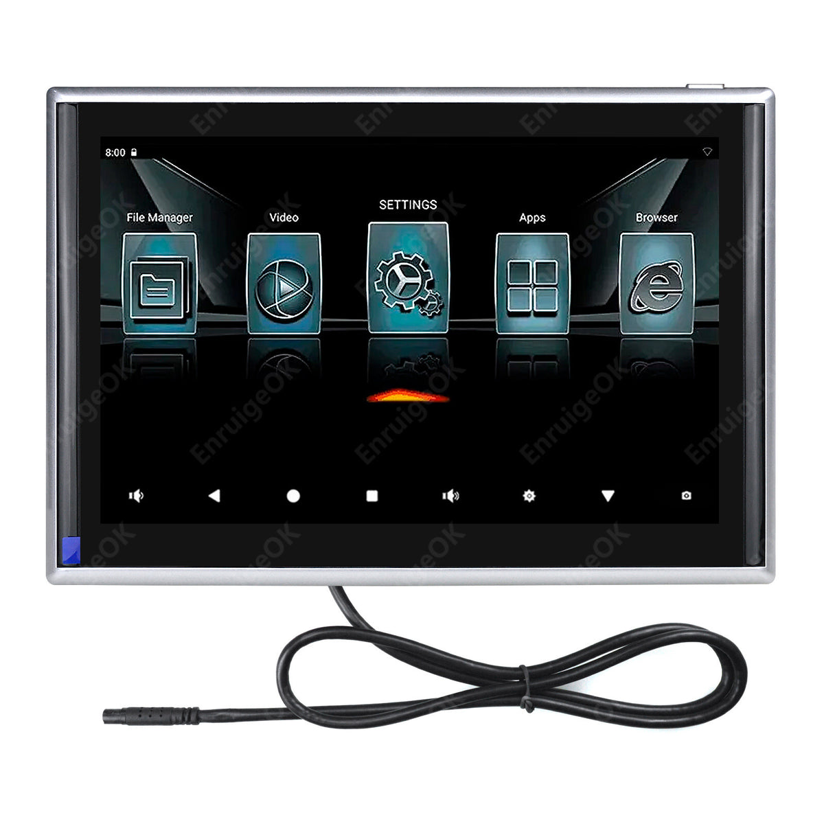 9'' Touch Screen Car Headrest Monitor Rear Seat Entertainment 1080P Media Player9
