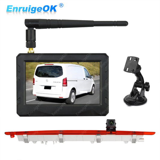 Wireless Brake Light Reverse Camera Kit for Mercedes Vito W447 Tailgate Only0