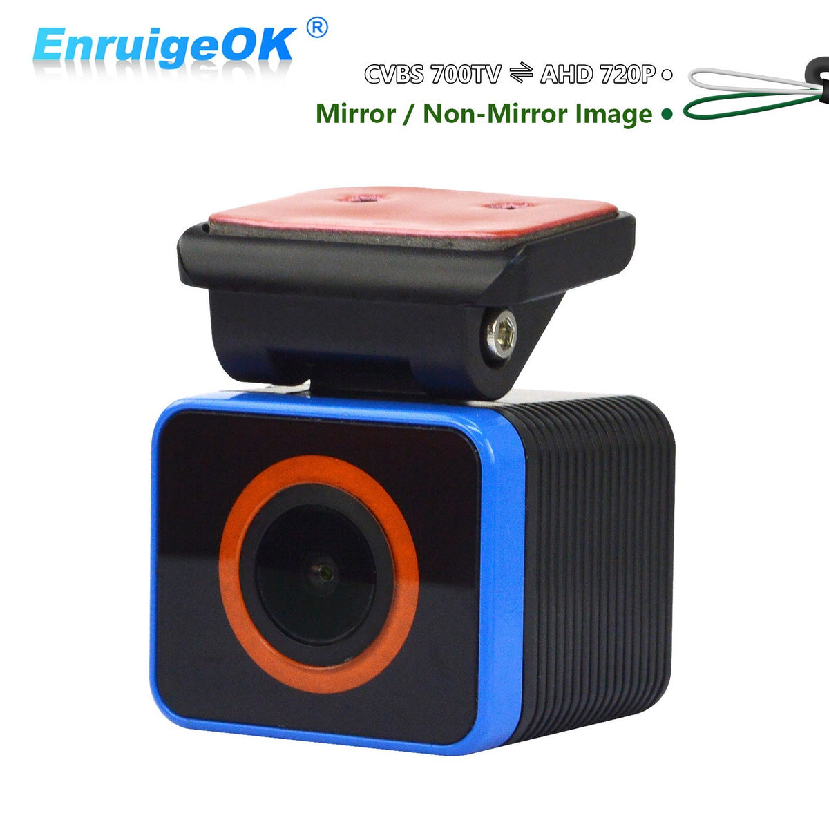 EnruigeOK Front Camera AHD 720P Windscreen Adhesive Mount 9-36V For Van Truck0