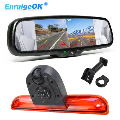 Fiat Ducato Peugeot Boxer Rear Brake Light Reversing Camera + 6.86" Split Screen0