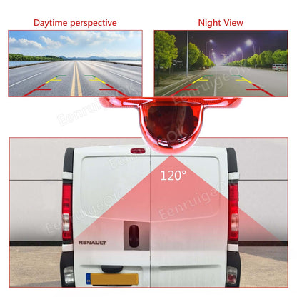 7" Monitor Rear Brake Light Reversing Camera For Renault Trafic Nissan Primastar6